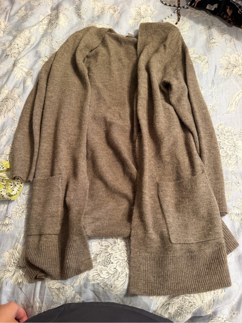 Open-Front Knit Cardigan